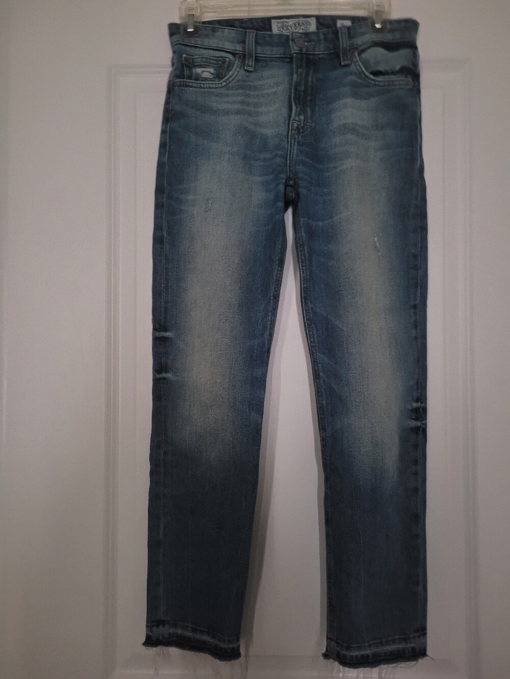 Lucky Brand Women's Distressed Sienna Slim Boyfriend Blue Jeans Size 00/24